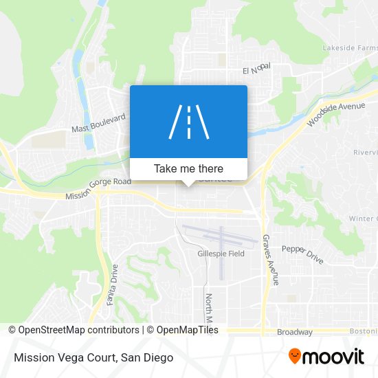 Mapa de Mission Vega Court