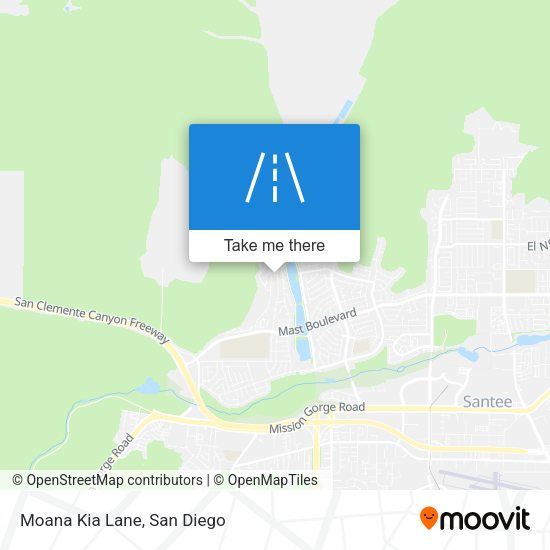 Mapa de Moana Kia Lane