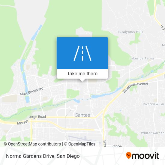 Norma Gardens Drive map