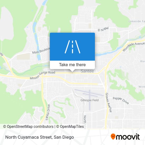 Mapa de North Cuyamaca Street