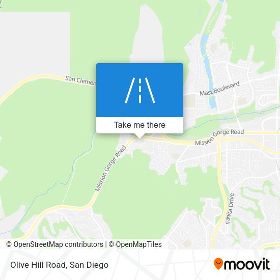 Mapa de Olive Hill Road