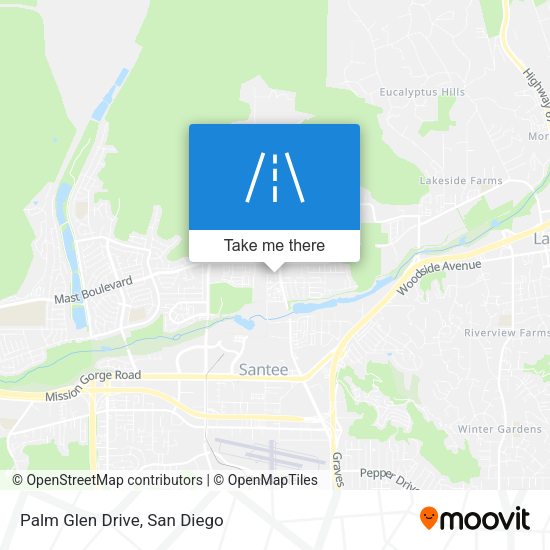 Palm Glen Drive map