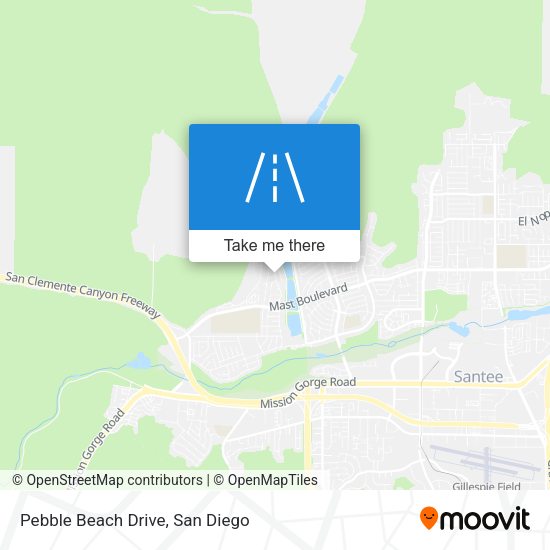 Pebble Beach Drive map