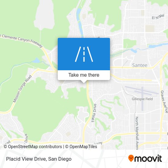 Placid View Drive map