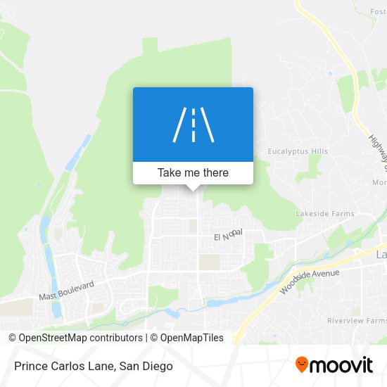 Prince Carlos Lane map