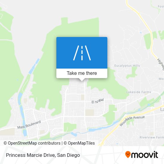 Princess Marcie Drive map