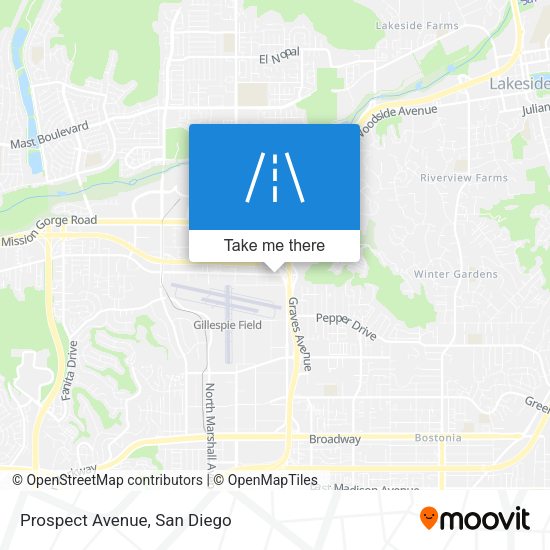 Mapa de Prospect Avenue