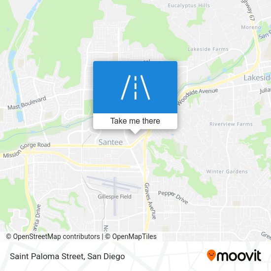 Mapa de Saint Paloma Street