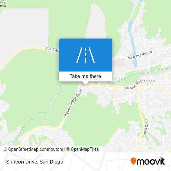 Mapa de Simeon Drive