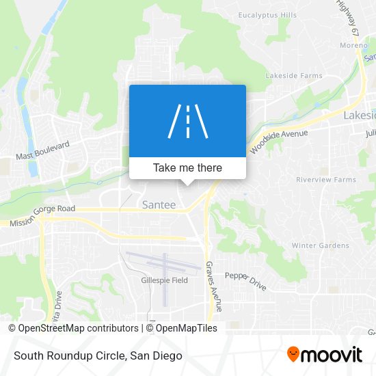 Mapa de South Roundup Circle