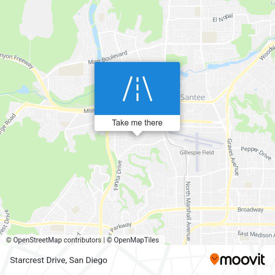 Mapa de Starcrest Drive