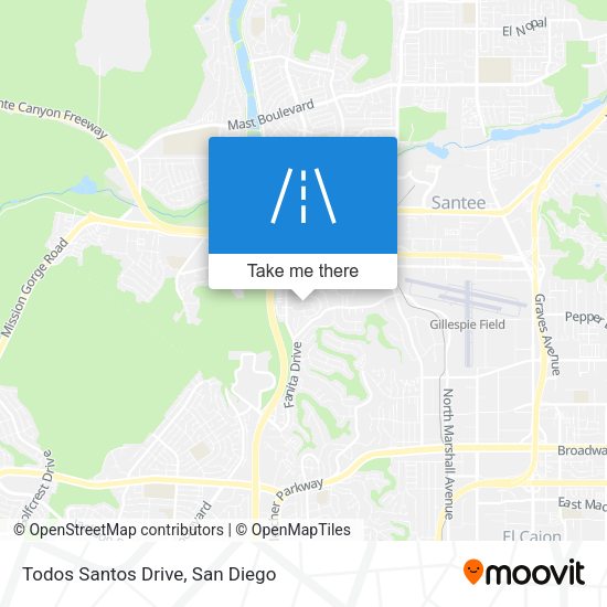 Todos Santos Drive map