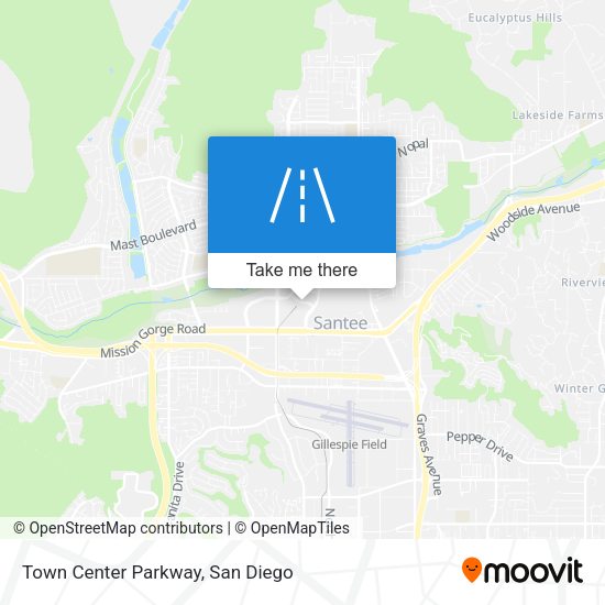 Mapa de Town Center Parkway