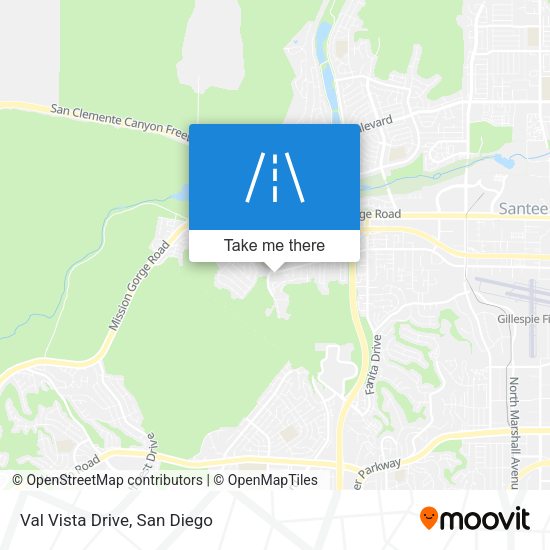 Val Vista Drive map