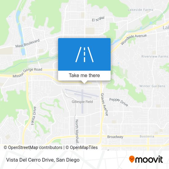Vista Del Cerro Drive map