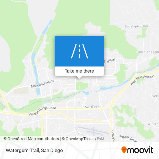 Watergum Trail map