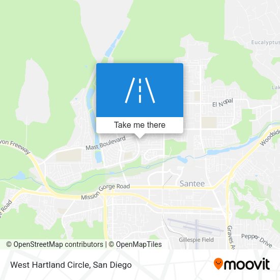 Mapa de West Hartland Circle
