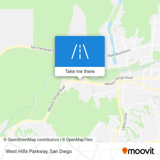 Mapa de West Hills Parkway