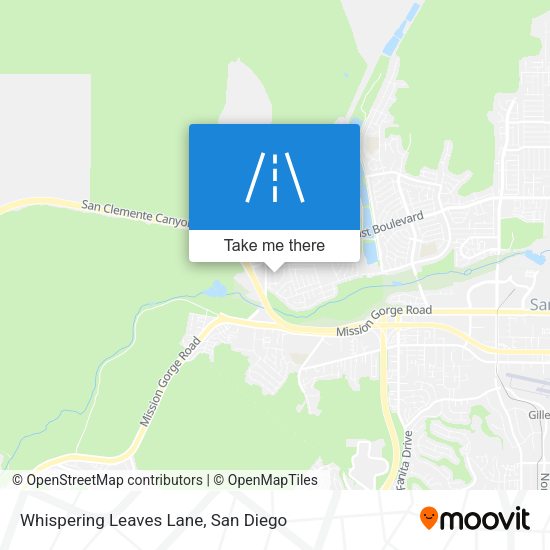 Whispering Leaves Lane map