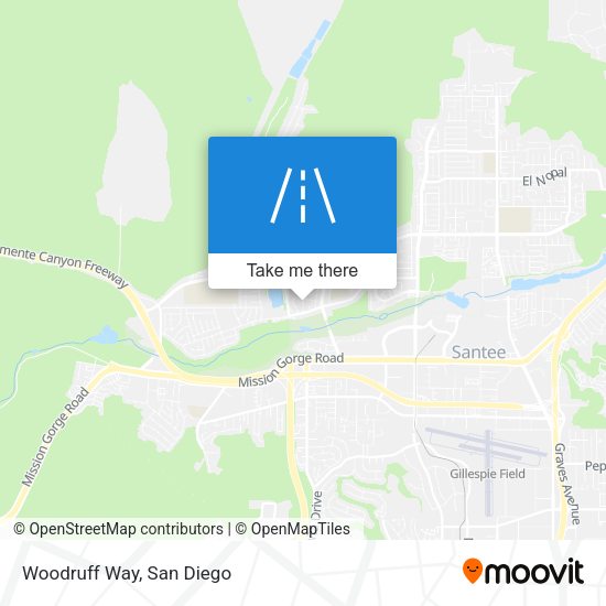 Woodruff Way map