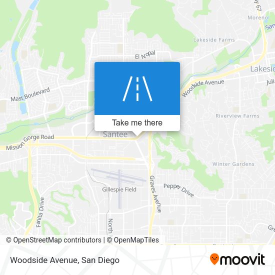 Woodside Avenue map