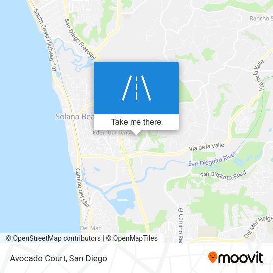 Mapa de Avocado Court