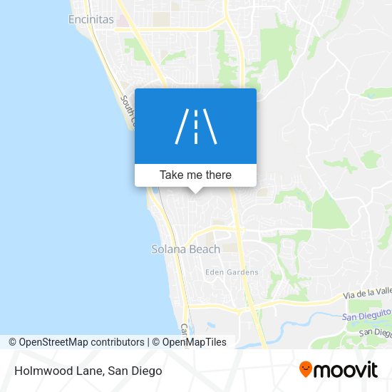 Holmwood Lane map