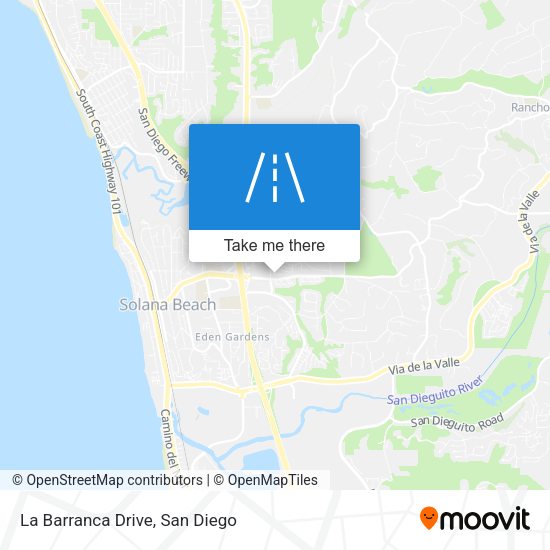 Mapa de La Barranca Drive
