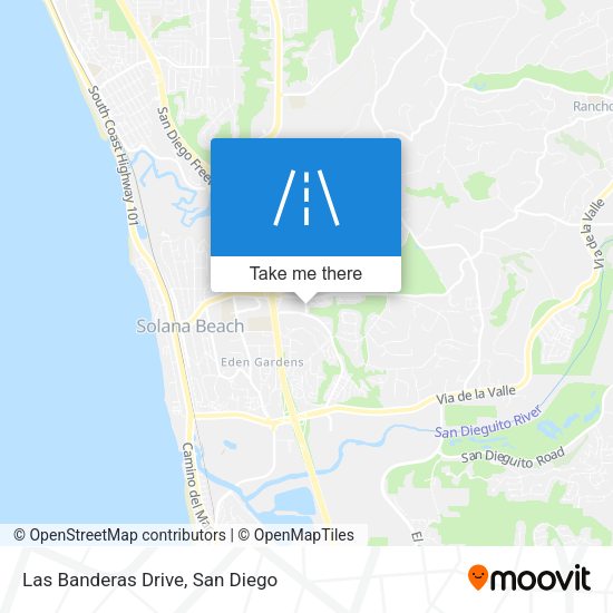 Las Banderas Drive map