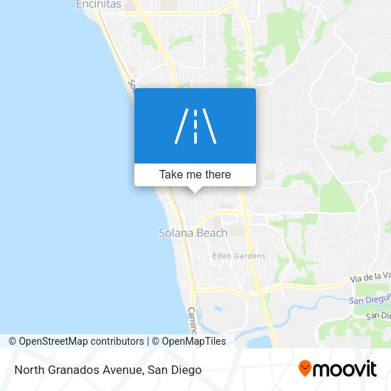 North Granados Avenue map