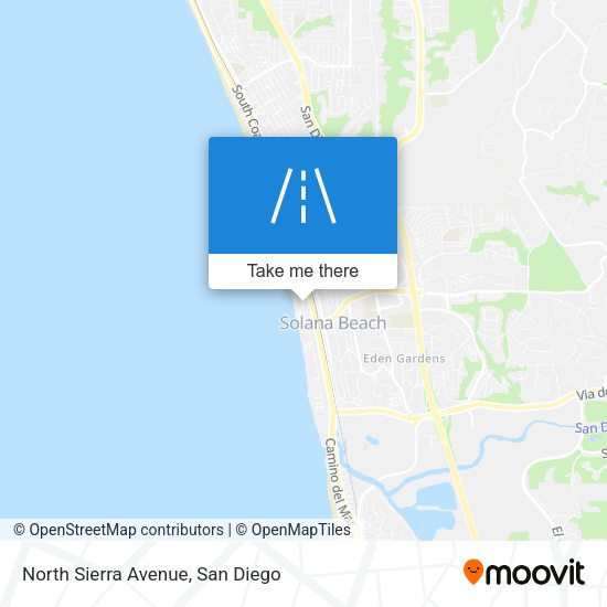 North Sierra Avenue map