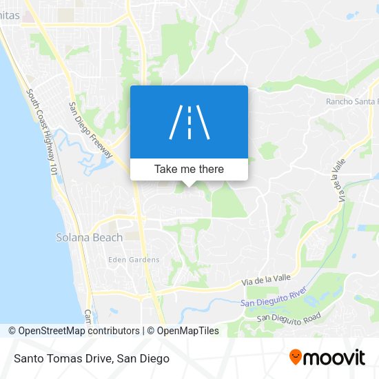 Santo Tomas Drive map