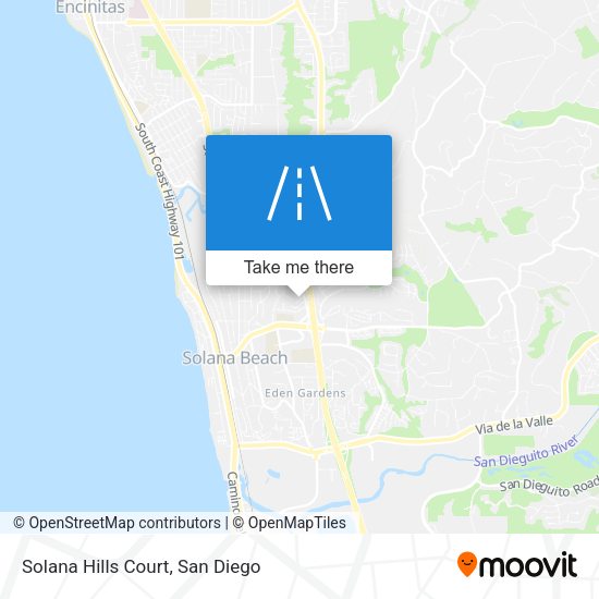 Mapa de Solana Hills Court