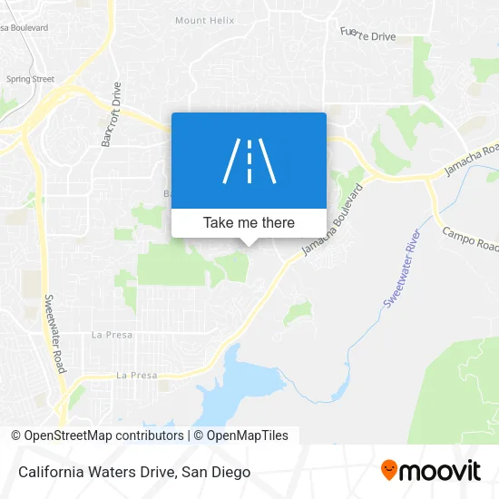 California Waters Drive map