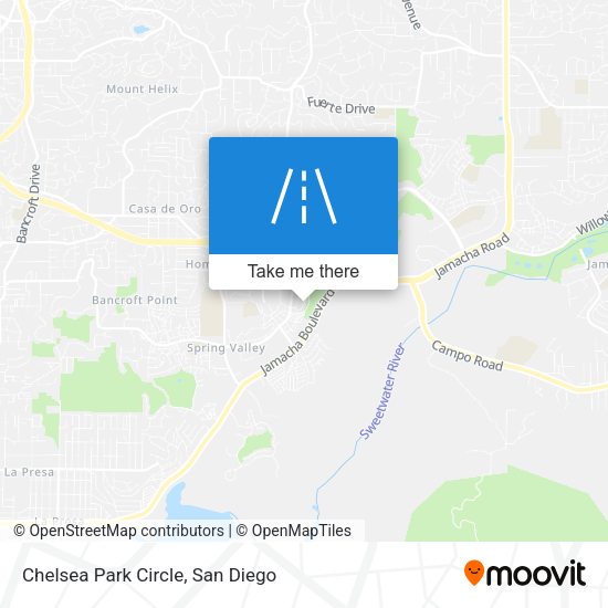 Chelsea Park Circle map