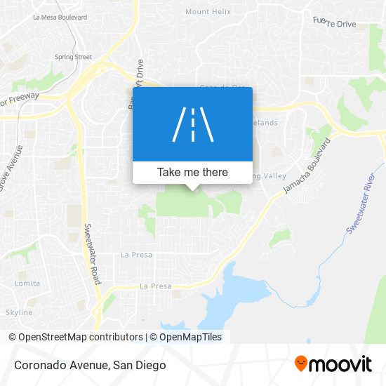 Mapa de Coronado Avenue