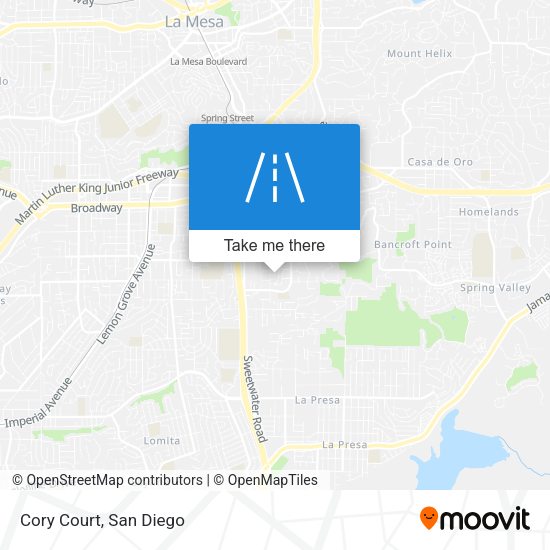 Mapa de Cory Court