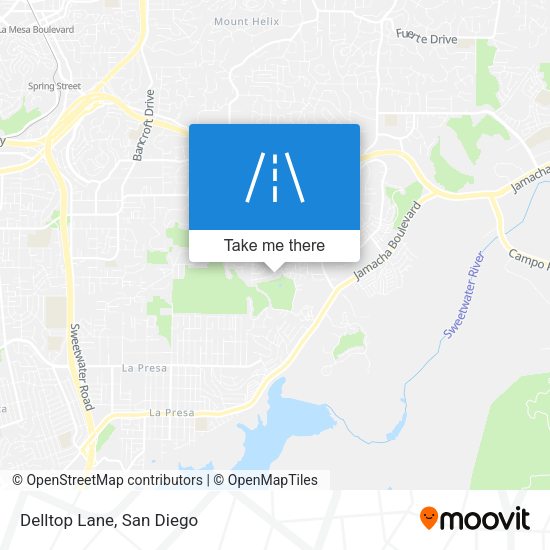 Mapa de Delltop Lane