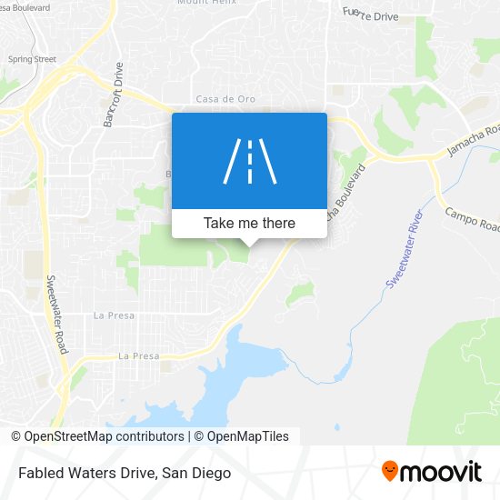 Fabled Waters Drive map