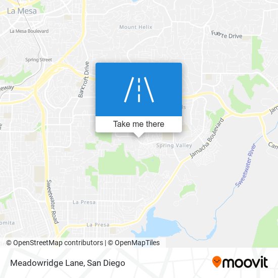 Meadowridge Lane map