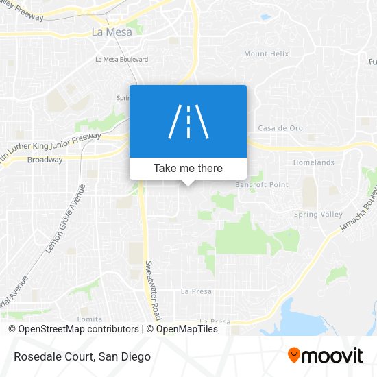 Mapa de Rosedale Court
