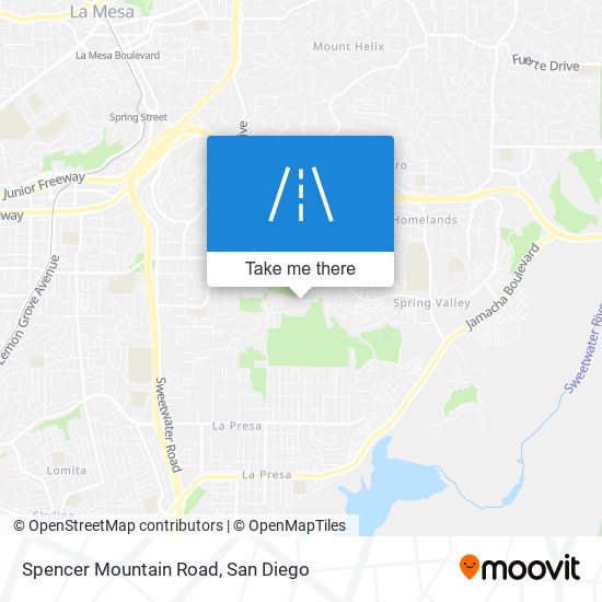 Spencer Mountain Road map