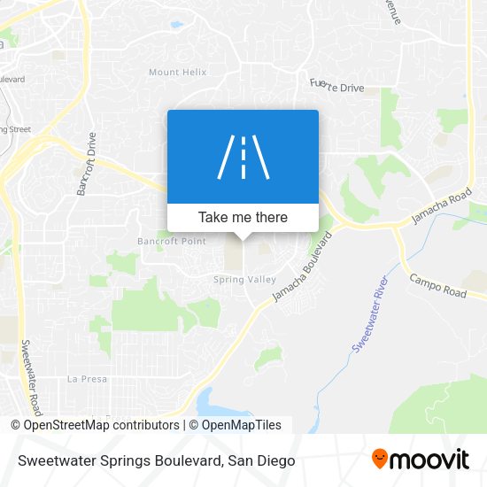 Mapa de Sweetwater Springs Boulevard