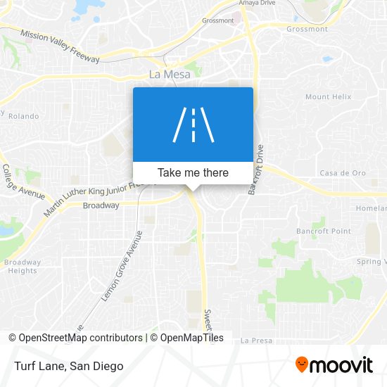 Mapa de Turf Lane