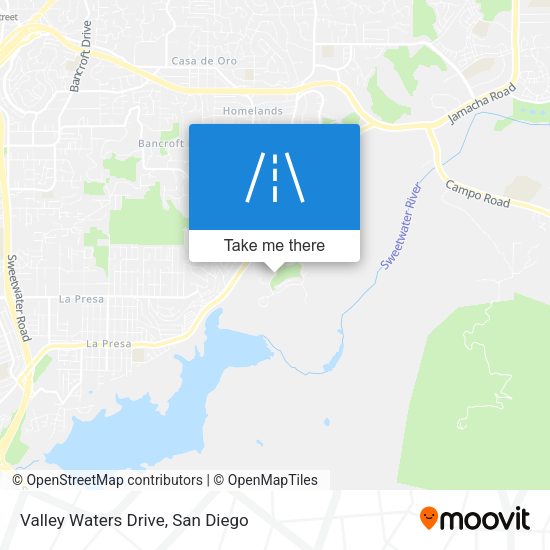 Valley Waters Drive map