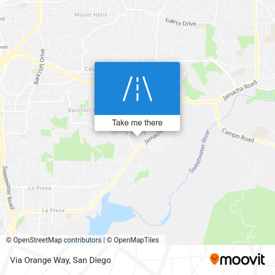 Mapa de Via Orange Way