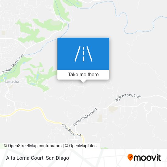 Mapa de Alta Loma Court
