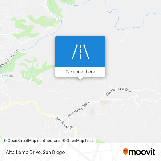 Mapa de Alta Loma Drive
