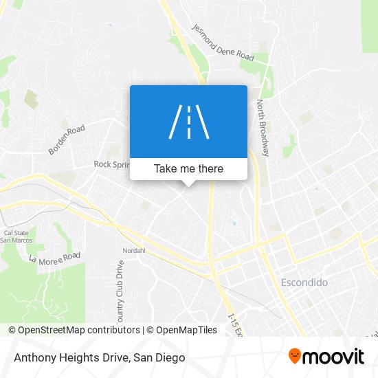 Mapa de Anthony Heights Drive