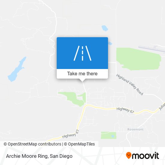 Archie Moore Ring map